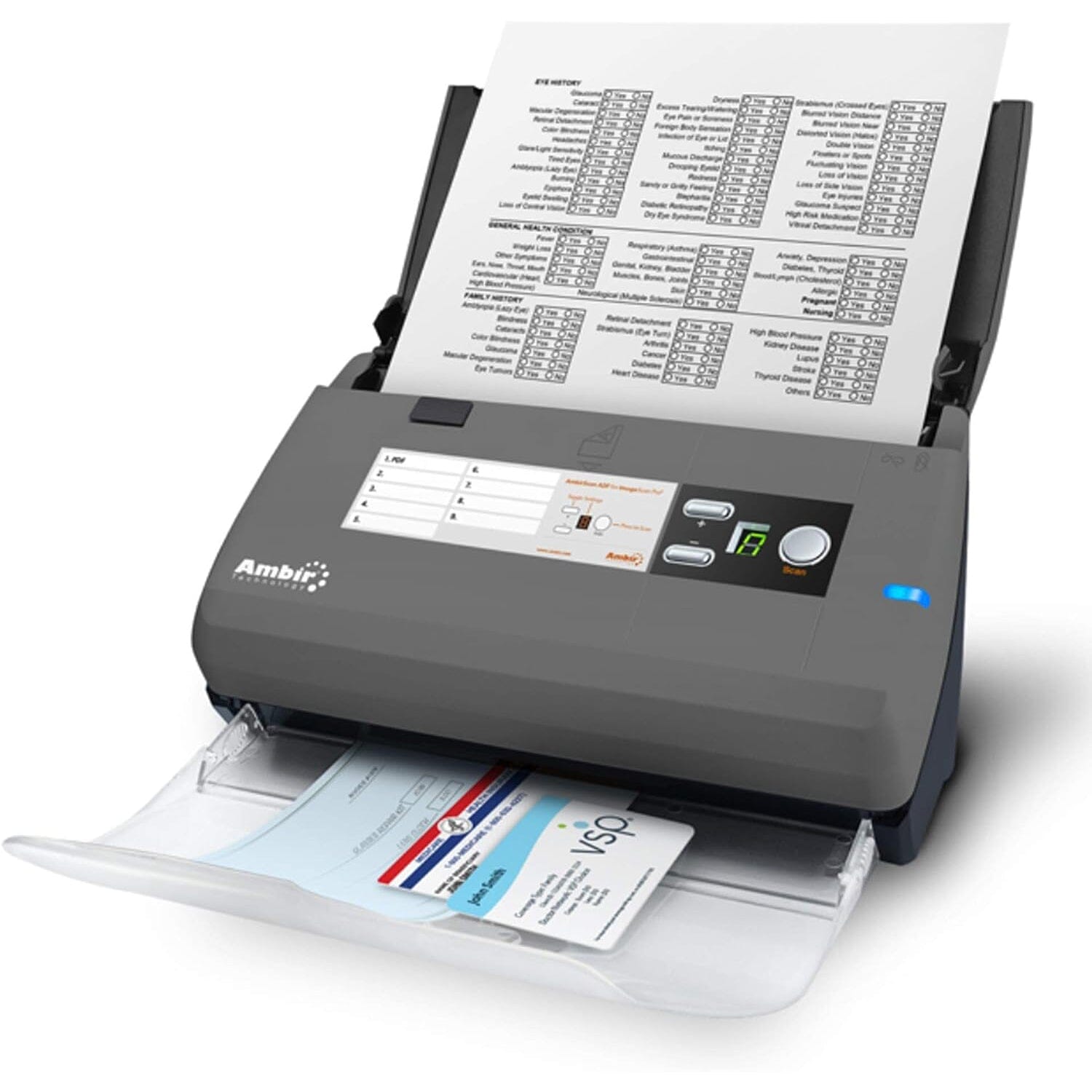 Ambir ImageScan Pro 820ix 20ppm High-Speed ADF Scanner for Windows PC and Mac Scanner - Tophatter Daily Deals
